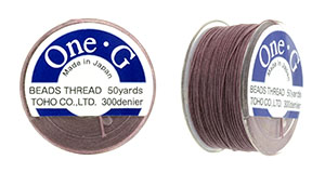 TOHO One-G Thread (5 bobbin's) 50 Yards-Mauve Stock #: PT-16-50-5