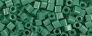 TOHO 2 mm Cube-Green Turquoise Opaque Stock # :T2C55D-100