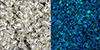 TOHO 11/o Round Seed Bead-Glow Blue / Crystal. 11T2701-250 (image for) TOHO 11/o Round Seed Bead-Glow Blue / Crystal. 11T2701-250