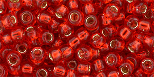 (image for) TOHO 6/o Round Seed Bead-Ruby Silver Lined. 6T25B-100