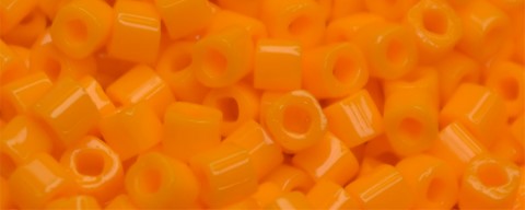 TOHO 1.5 mm Cube Beads-Light Orange Opaque Stock # :T1.5C42D-100
