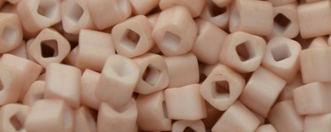 TOHO 1.5 mm Cube Beads-Rose Chalk Matte Opaque T1.5C764-250