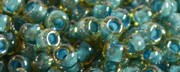 TOHO 11/o Round Seed Bead-Aqua Lined Topaz Transparent. 11T953-250 (image for) TOHO 11/o Round Seed Bead-Aqua Lined Topaz Transparent. 11T953-250