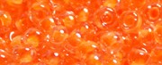 (image for) TOHO 11/o Round Seed Bead-Neon Dark Orange Lined Crystal #11T802-250
