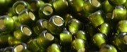(image for) TOHO Size 11/o Round Seed Bead-Olivine Silver Lined Matte. 11T37F-250