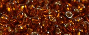 (image for) TOHO 11/o Round Seed Bead-Orange Amber Silver Lined. 11T2154S-100