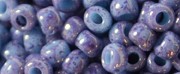 (image for) TOHO 11/o Round Seed Bead-Purple / Aqua Marbled Opaque. 11T1204-100