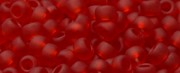 (image for) TOHO Size 8/o Round Seed Bead-Ruby Transparent Matte. 8T5BF-250
