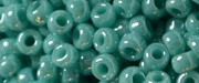 TOHO 11/o Round-Turquoise Opaque Luster Stock # :11T132-100