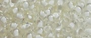 (image for) TOHO 11/o Round Seed Bead-White Lined Crystal Transparent. 11T981-250