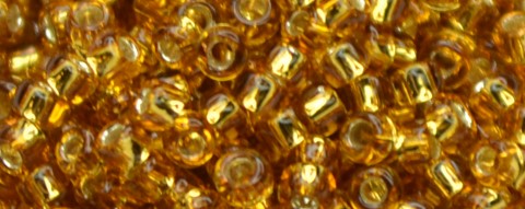 (image for) TOHO Size 15/o Round Seed Bead-Dark Topaz Silver Lined. 15T22C-100