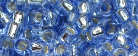 (image for) TOHO Size 15/o Round Seed Bead-Light Sapphire Silver Lined. 15T33-100