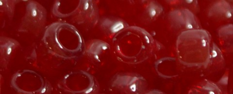 (image for) TOHO Size 3/o Round Seed Bead-Dark Ruby Transparent 3TR5C-250