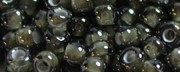 (image for) TOHO Size 11/o Round Seed Bead-White Lined Black Diamond Transparent. 11T371-250