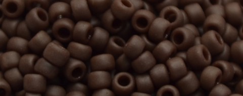 (image for) TOHO Size 15/o Round Seed Bead-Dark Brown Matte Opaque #15T46F-100