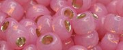 (image for) TOHO 6/o Round Seed Bead-Dark Pink Opal Silver Lined PermaFinish. 6TPF2106-250